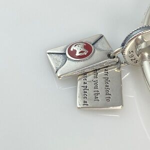 Sterling Silver Harry Potter Hogwarts Acceptance Letter Dangle Charm